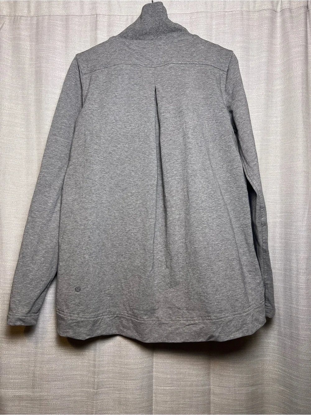 Lululemon Belle Wrap Jacket Heathered Medium Grey French Terry Size 8